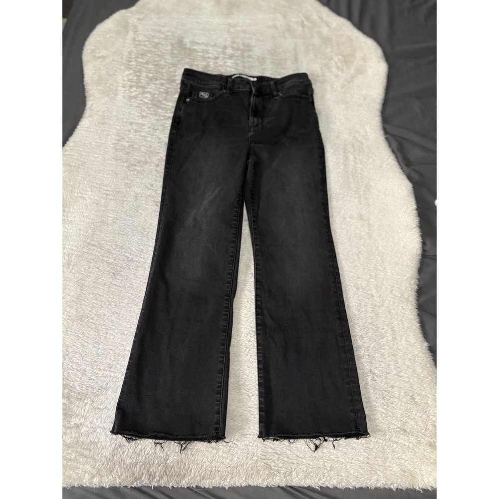 Karl Lagerfeld Paris Womens Black Ankle Straight Denim Jeans Size 6